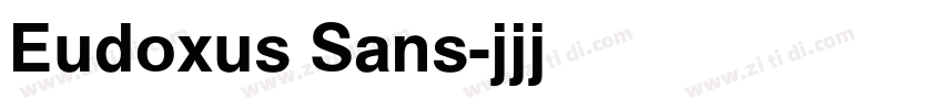 Eudoxus Sans字体转换
